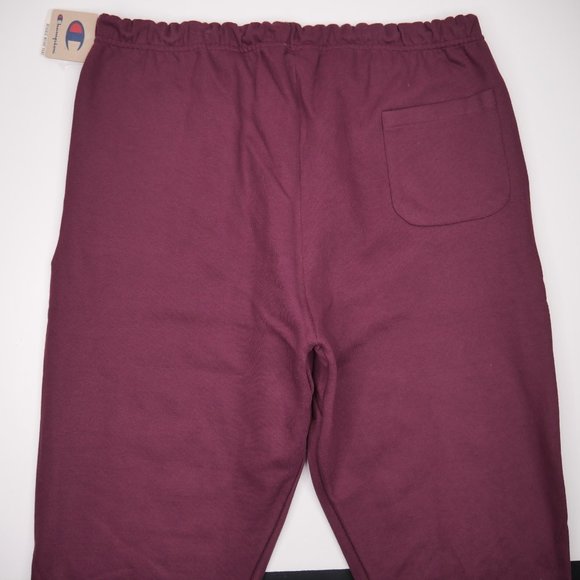 Champion Men's Reverse Weave Sweatpants Burgundy - Picture 4 of 8